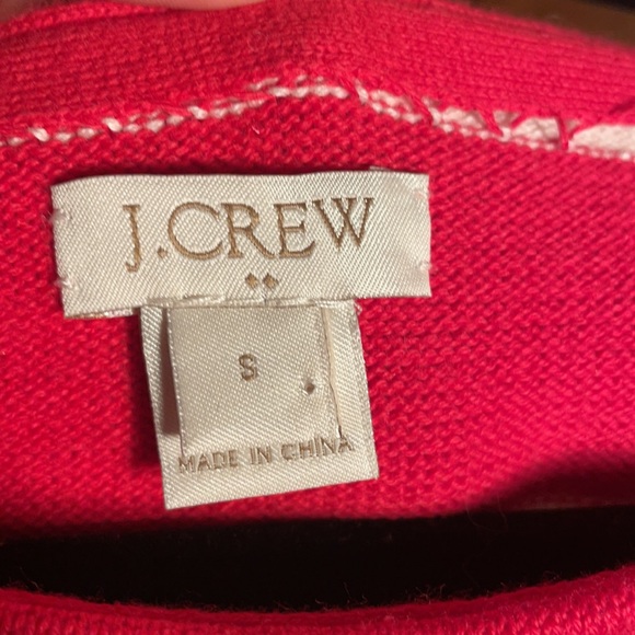 J Crew stripe sweater, red and cream, gorgeous - Picture 2 of 8